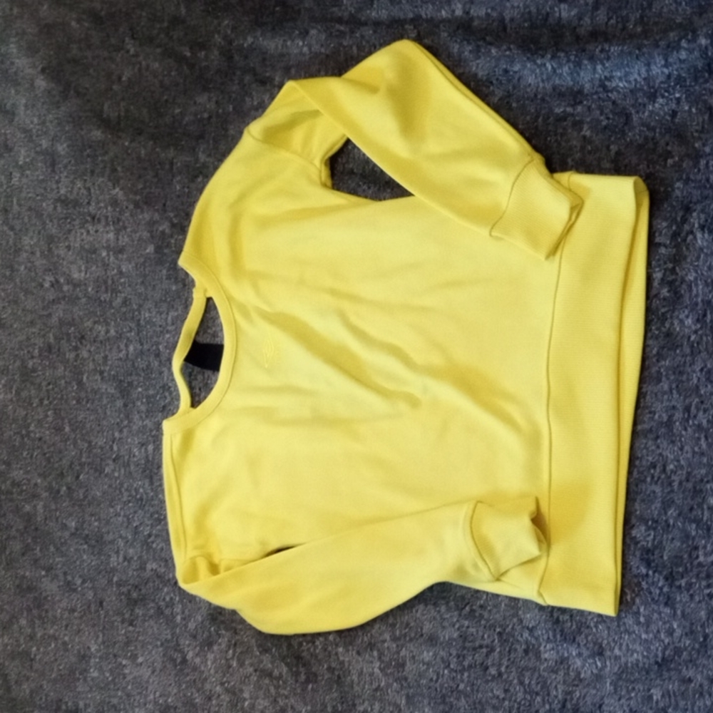 Umbro highlighter neon yellow open back top